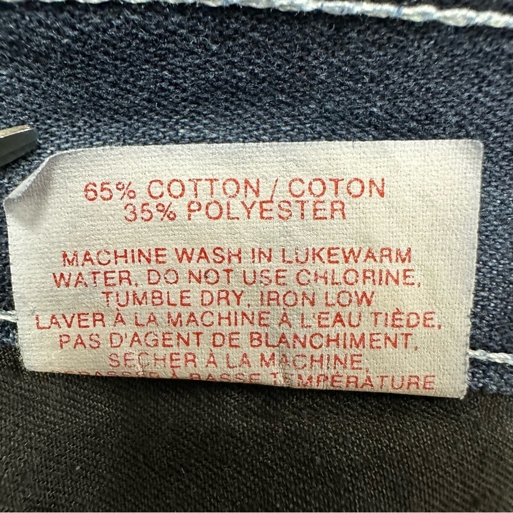 90s Vintage Hilfiger men denim carpenter jeans Size 32in Inseam 31.5in - Picture 7 of 15